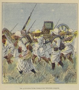 Hova Prisoners Transporting Captured Artillery