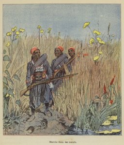 March in the Marshes by after Louis Charles Bombled