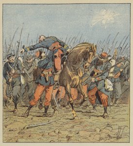 Death of Colonel de Fonlongue by after Louis Charles Bombled