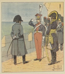 Napoleon receives Pioutowski on the island of Elba