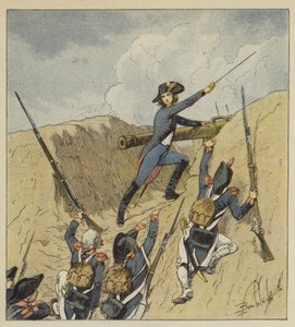 Napoleon barely out of childhood and his first steps shine with pure glory by after Louis Charles Bombled