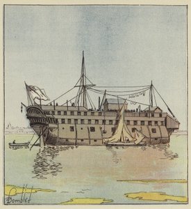 English Pontoon in the Portsmouth Harbor