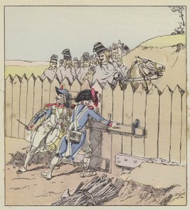 A sergeant of the Saint-Georges garrison recognizes the Austrian hussars by their new coats