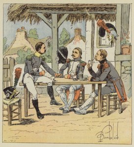 Voltigeur, Foot Hunter and Engineer Sapper by after Louis Charles Bombled