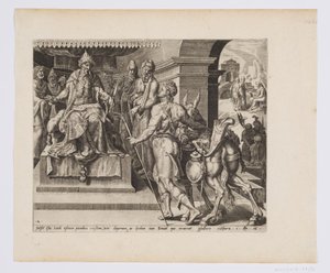 David Bringing Saul the Gifts From his Father by after Maarten van Heemskerck