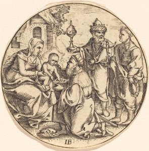 The Adoration of the Magi by after Master IB
