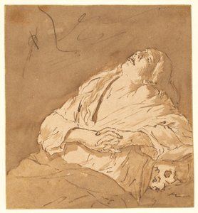 St Mary Magdalen in Ecstasy by after Michelangelo Merisi da Caravaggio