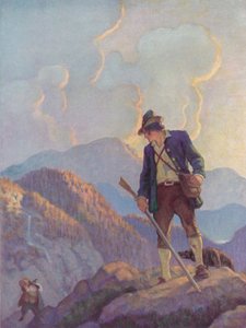Illustration for Rip Van Winkle by after Newell Convers Wyeth