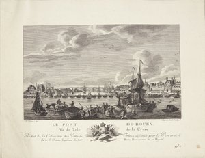 Rouen Harbor (Le port de Rouen) by after Nicolas Marie Ozanne