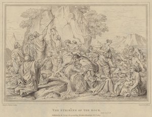 The Striking of the Rock, Exodus by after Nicolas Poussin