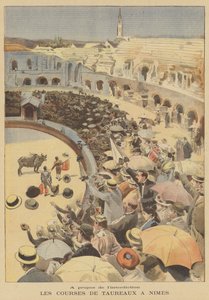 Bullfight in the Roman Amphitheatre of Nimes by after Oswaldo Tofani