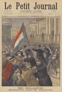 Demonstration in Ireland Against Joseph Chamberlain by after Oswaldo Tofani