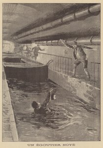 Drowning of a Sewage Worker by after Oswaldo Tofani