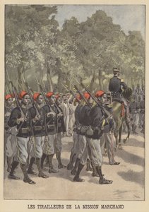 French colonial tirailleurs of the Marchand Mission by after Oswaldo Tofani