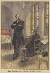 Paul Deroulede and his defence attorney Oscar Falateuf by after Oswaldo Tofani