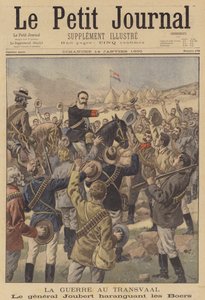 The Boer General Joubert Addressing His Troops