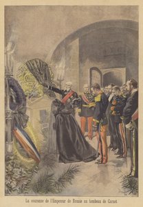 Wreath from Tsar Nicholas II of Russia Placed on the Tomb of President Carnot of France by after Oswaldo Tofani