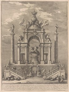 The Prima Macchina for the Chinea of 1751: Triumphal Arch for Roger I of Sicily by after Paolo Posi Giuseppe Vasi