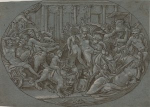 Triumph of Bacchus by after Perino del Vaga
