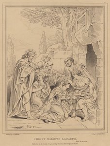 Christ raiseth Lazarus, Luke by after Peter Paul Rubens