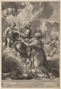 Virgin and Child with Martyrs by after Pietro da Cortona