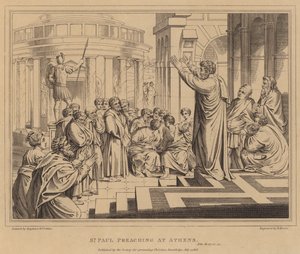 St Paul preaching at Athens, Acts