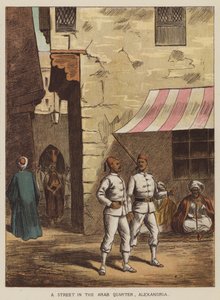 A street in the Arab quarter, Alexandria