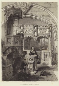 Boxgrove Church, Sussex by Samuel (after) Prout
