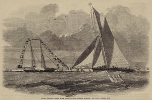 Royal Harwich Yacht Club Regatta, the Amazon winning the Sixty Guinea Cup