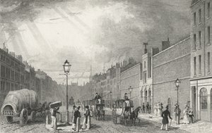 Farringdon Street and the Fleet Prison, 1830 by Thomas Hosmer after Shepherd