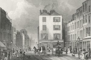 Middle Row Holborn, 1830 by Thomas Hosmer after Shepherd