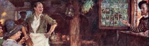Shakespeare Calls at The Mermaid Tavern to See if Ben Jonson is There by after William Hatherell
