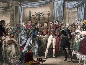 Intelligence of the Battle of Ligny, 1818 by after William Heath