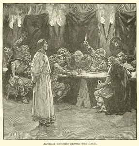Alphege Brought Before the Danes by after William Henry Margetson