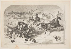 The Sleighing Season – The Upset by Winslow Homer