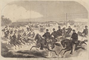 The Union Cavalry and Artillery Starting in Pursuit of the Rebels up the Yorktown Turnpike by Winslow Homer