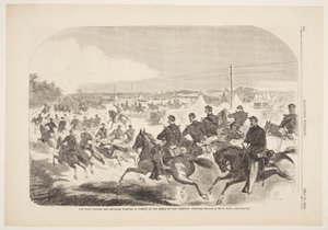 The Union Cavalry and Artillery Starting in Pursuit of the Rebels up the Yorktown Turnpike