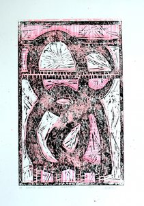 Bold Pink Abstract Shapes