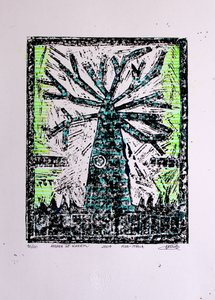 Vibrant Graphic Tree by andrea de ranieri