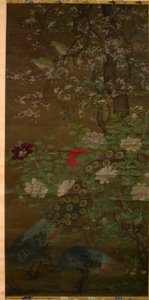 Birds and Flowers by anonymous 