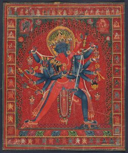 Chakrasamvara and Consort Vajravarahi by anonymous 