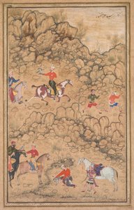 Hunting with Falcons in a Landscape