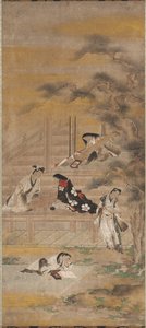 The Four Pleasures by attributed to Iwasa Matabei