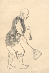The Shrimp Fisherman by attributed to Kono Bairei