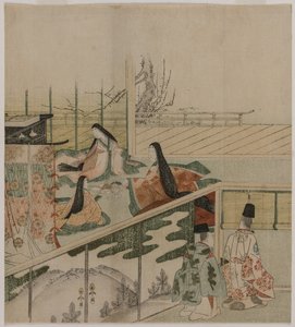 Court Ladies Making Dolls by attributed to Kubo Shunman