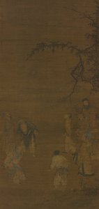 The Football Players by attributed to Ma Yuan