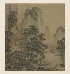 The Haven of the Peach-Blossom Spring by attributed to Shi Rui