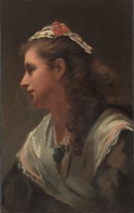 His First Model-Miss Russell by attributed to William Morris Hunt