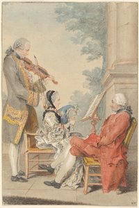 Monsieur and Madame Blizet with Monsieur Le Roy the Actor