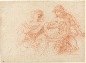 Amnon and Tamar by called Guercino Giovanni Francesco Barbieri